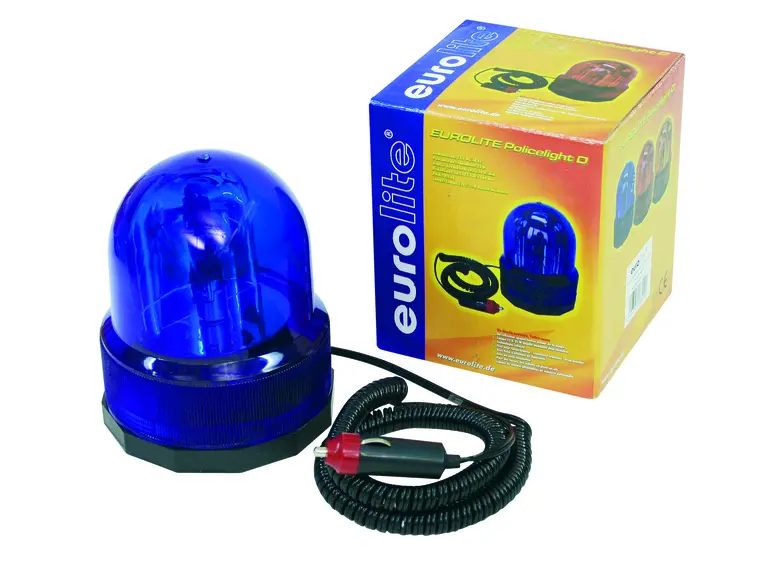 EUROLITE Police beacon COL-1221, blue, 12V/21W 